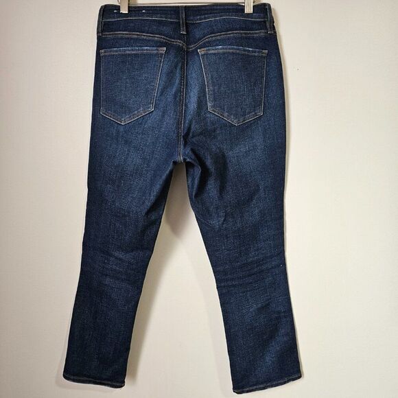 EUC ANN TAYLOR LOFT MADE AND LOVED CURVY KICK CROP JEANS SIZE 10 /30 - Picture 2 of 16